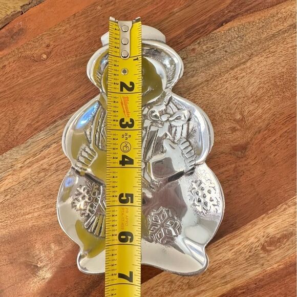 Holland Boone Polished Pewter Snowman Candy Nut Dish - Picture 3 of 5